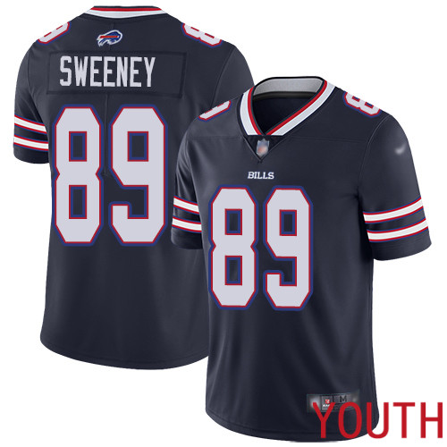 Youth Buffalo Bills 89 Tommy Sweeney Limited Navy Blue Inverted Legend NFL Jersey